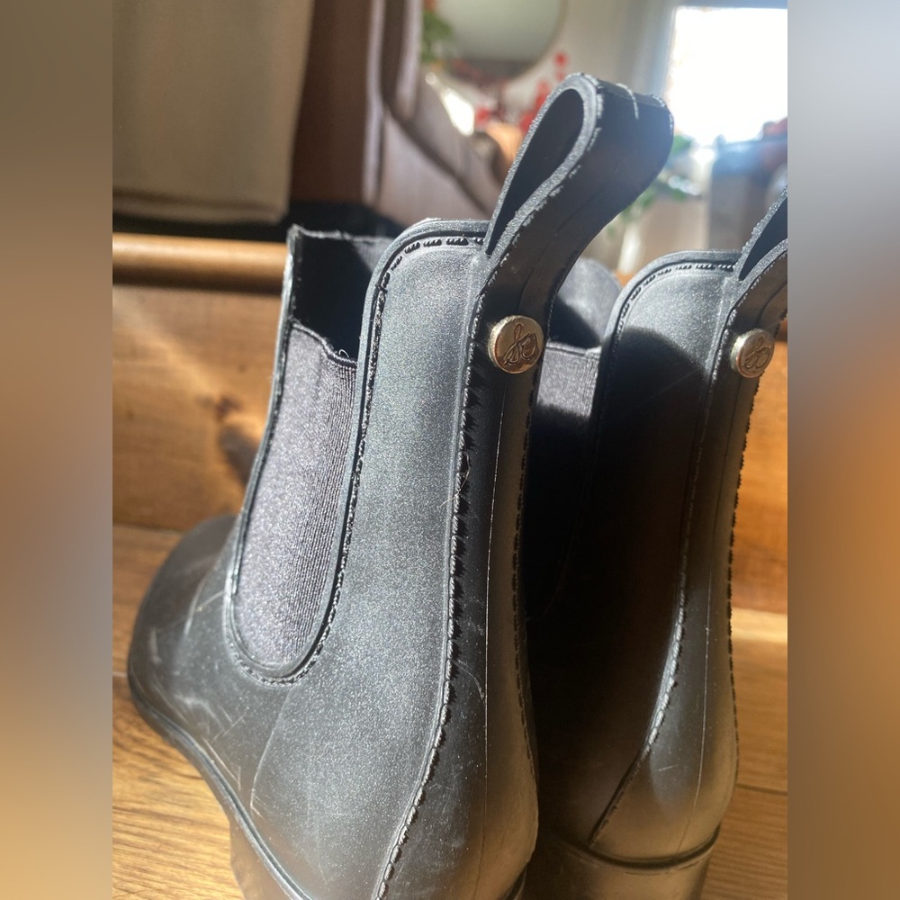 Black Chelsea boots Sam Edelman size 7